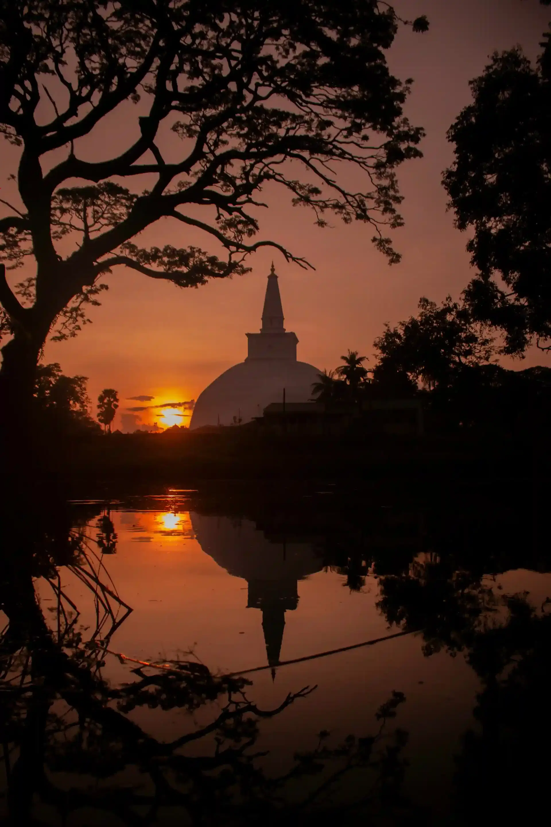 Ruwanweliseya at Sunset