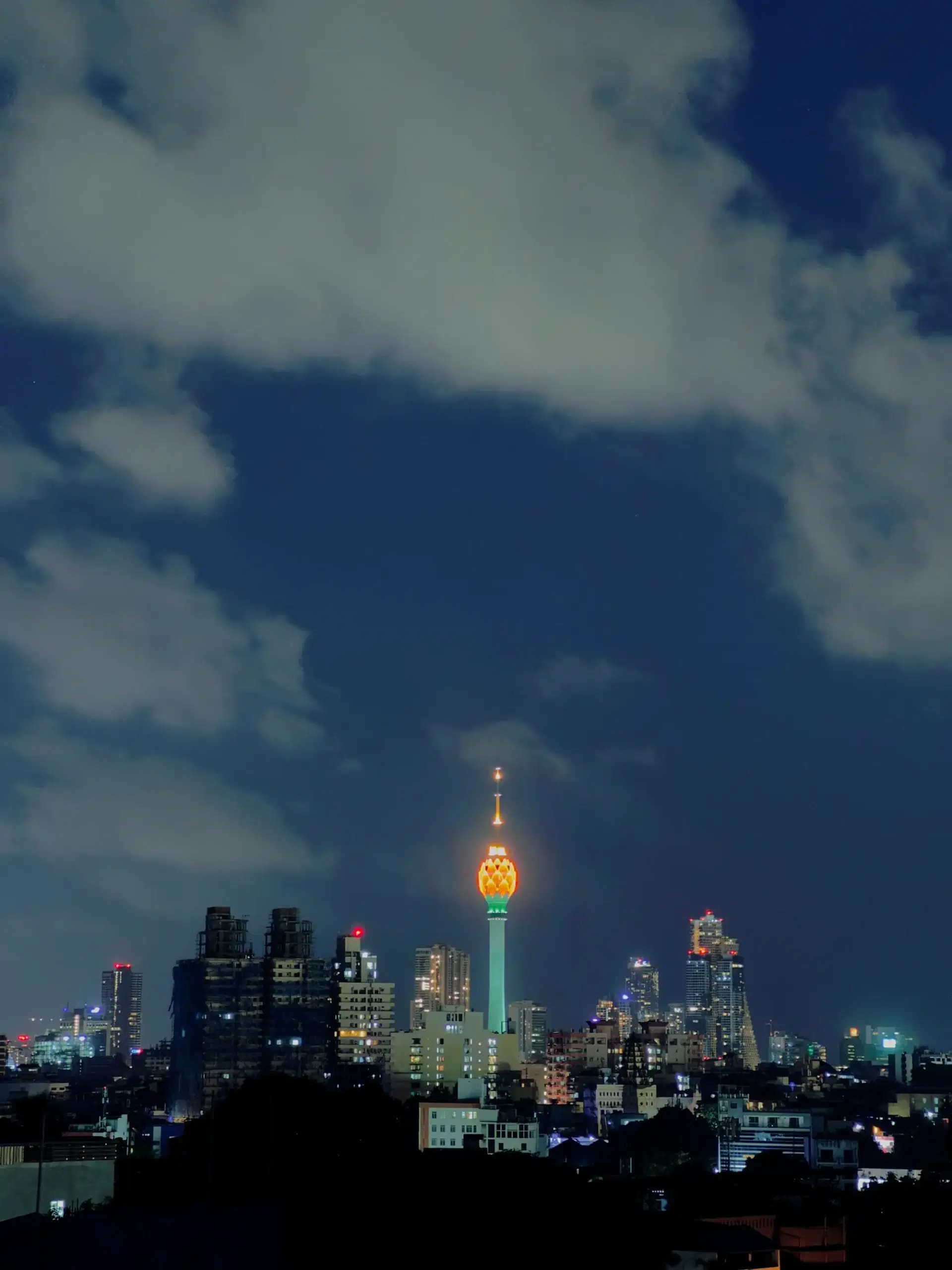 Lotus Tower at Night