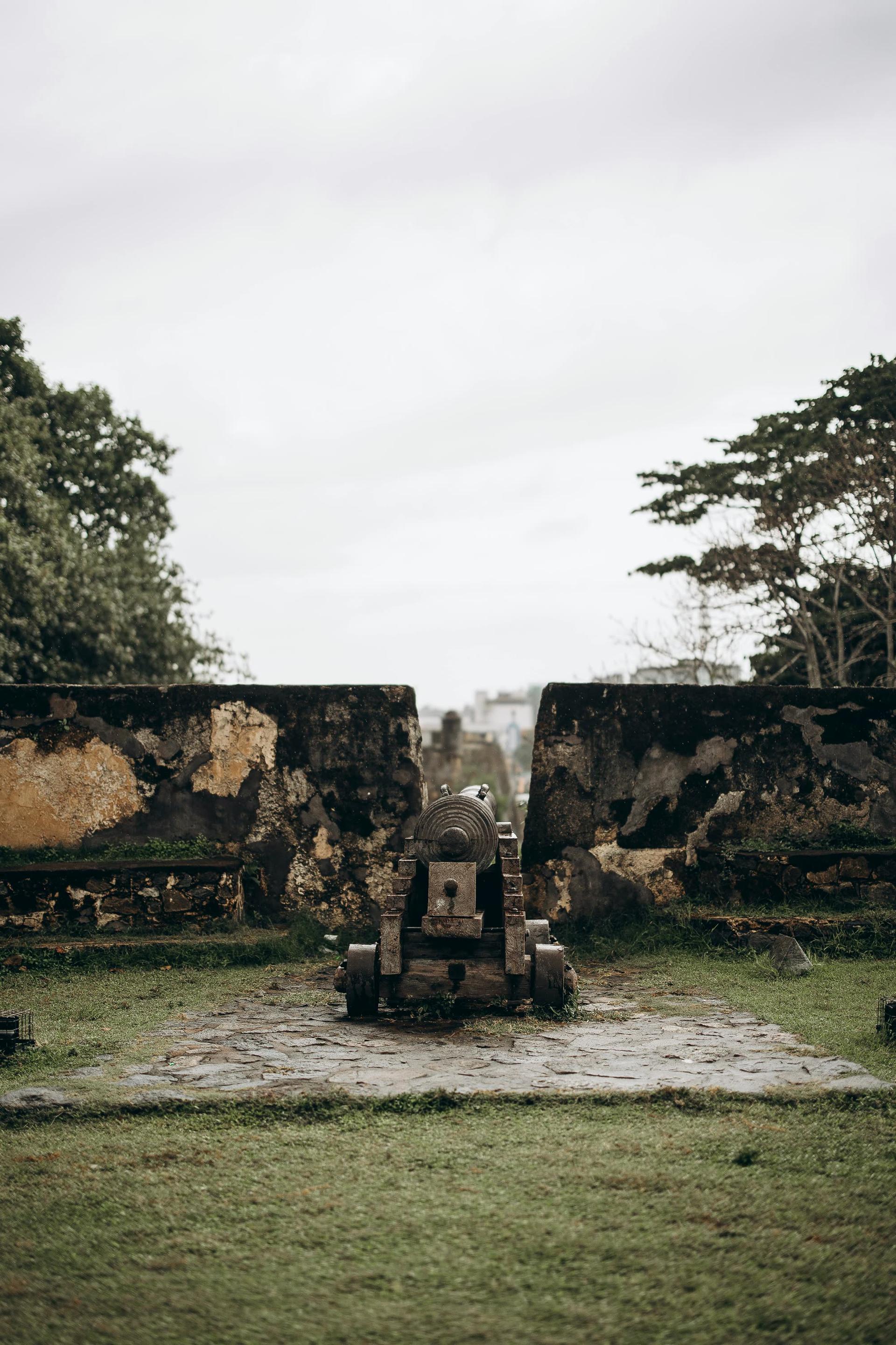 Old Cannon on Galle Fort Ramparts
