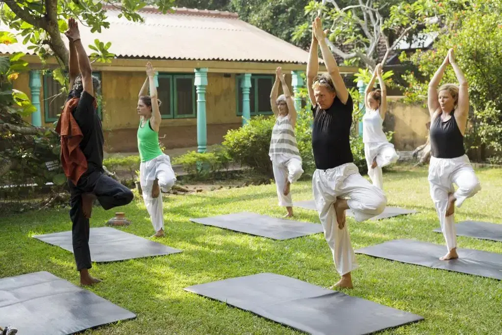 Morning Yoga in the Garden