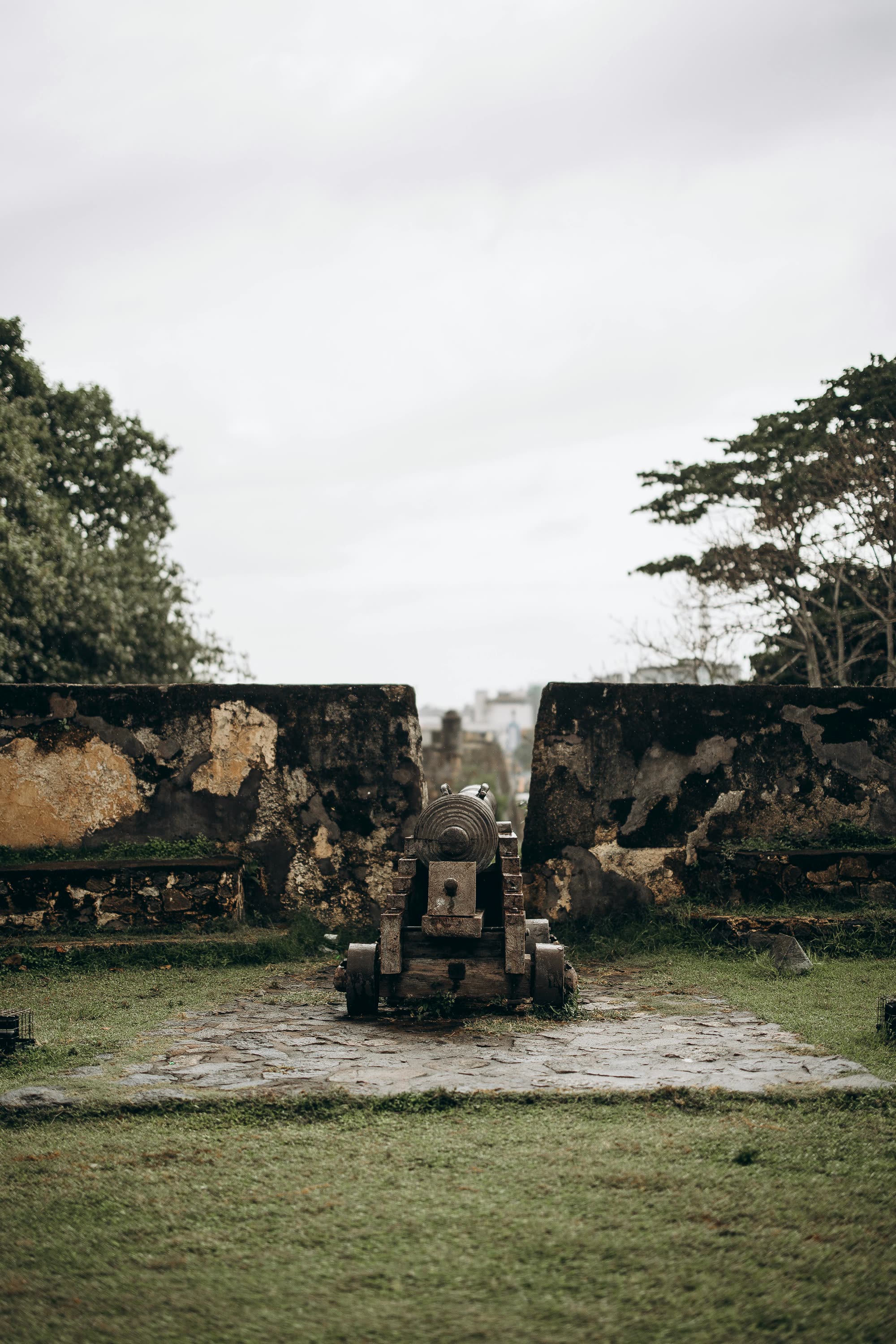 Old Cannon on Galle Fort Ramparts