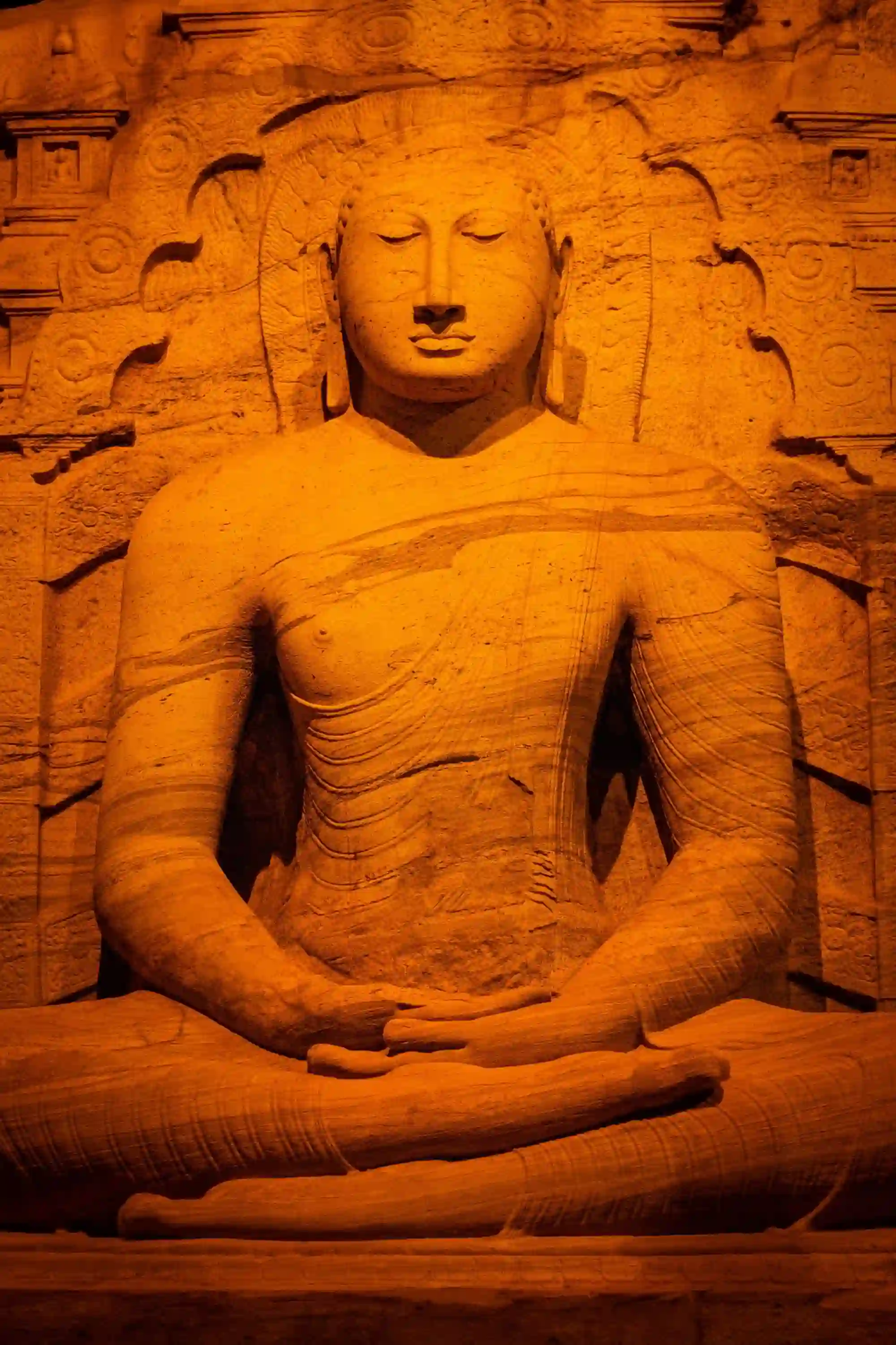 Seated Buddha Statue at Gal Vihara
