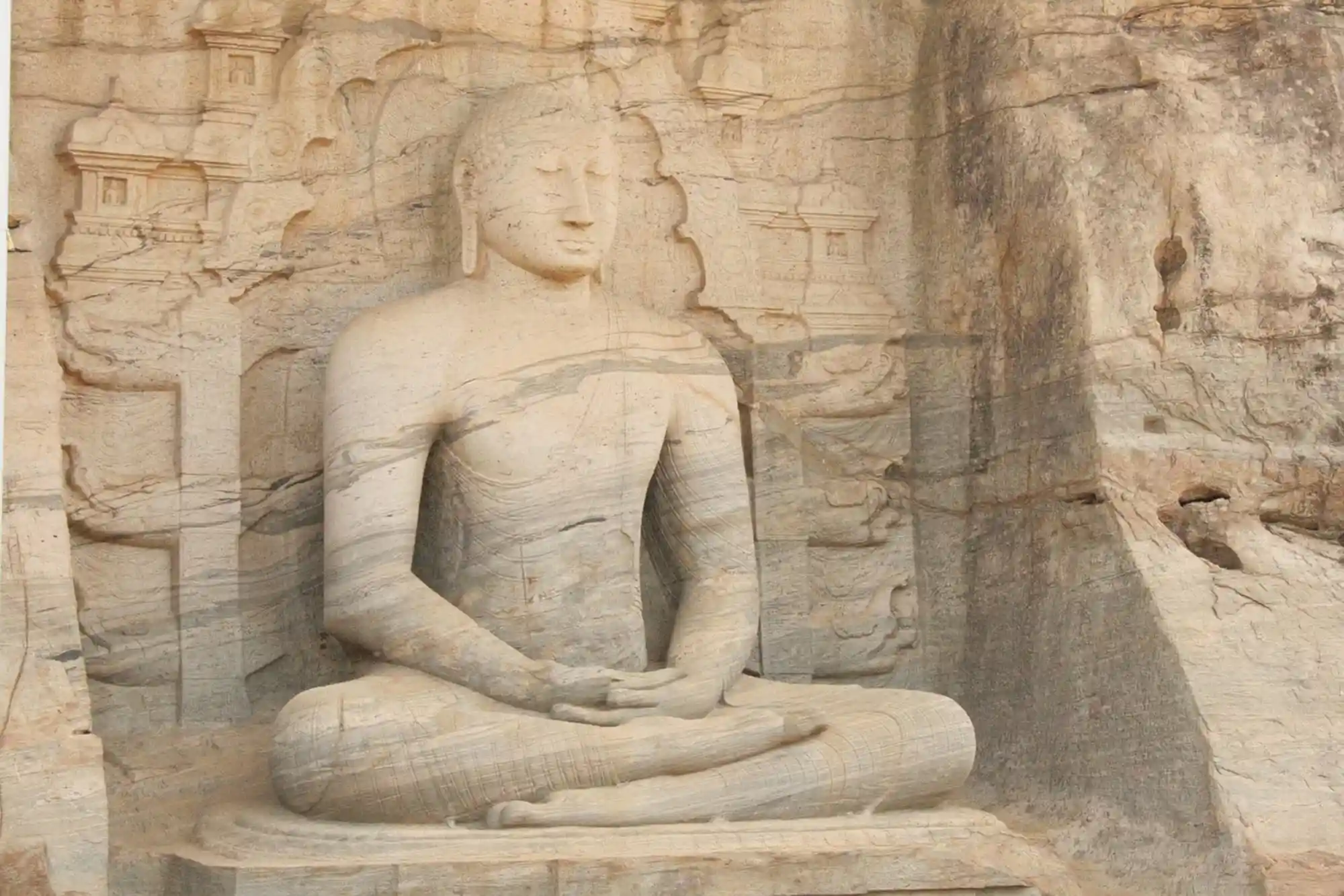 A Buddha Statue in Gal Viharaya