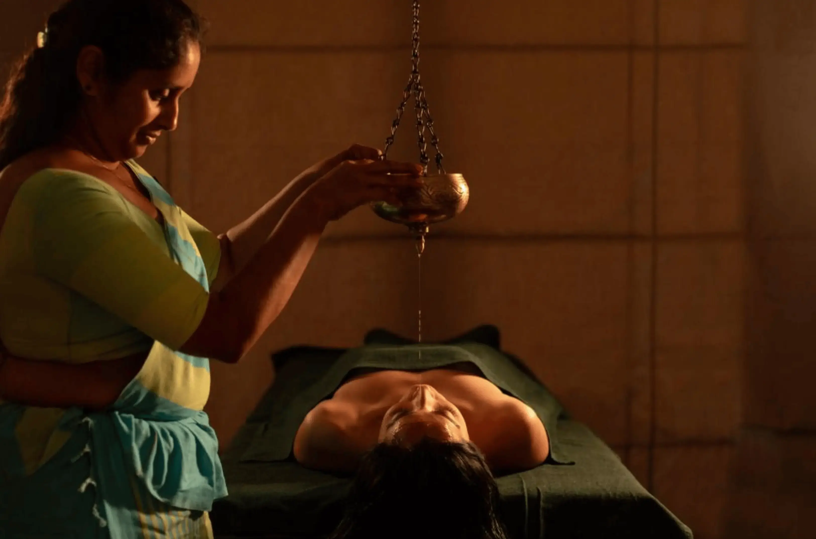 Herbal poultice bundle used in a traditional Sri Lankan Ayurvedic body treatment