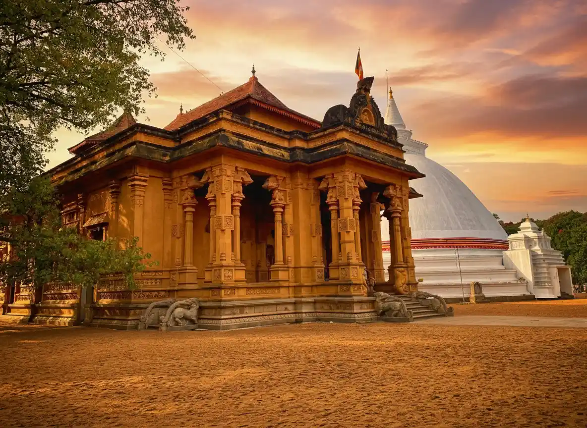 Kelaniya Raja Maha Viharaya at Sunset